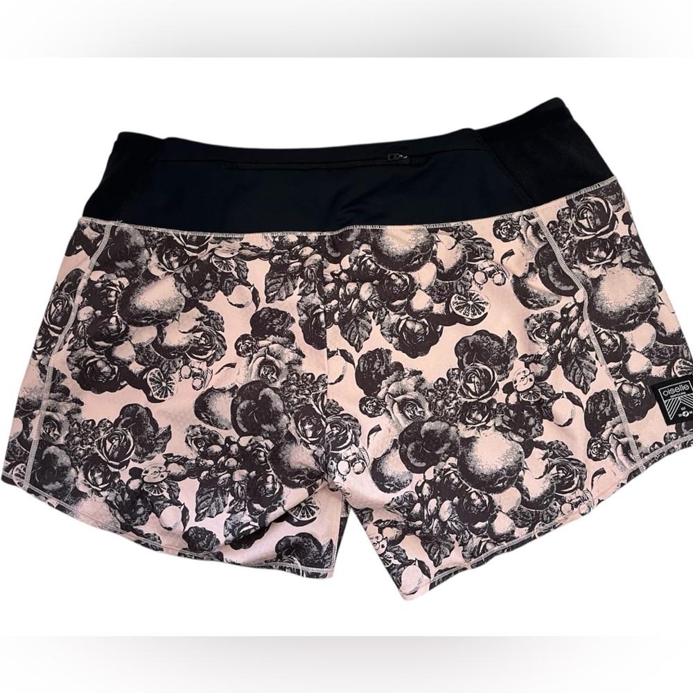 Oiselle Obsession Running Shorts Size 8 Rose Botanical Print - Picture 3 of 9